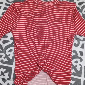 Red & white striped shirt